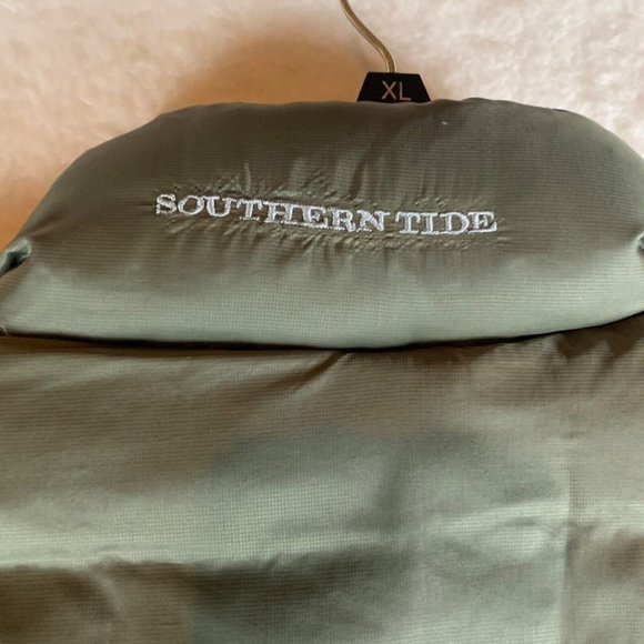 Southern Tide Men's The Skipjack Duck Down Puffer Vest Jacket Green Size S 8826 - Picture 11 of 13
